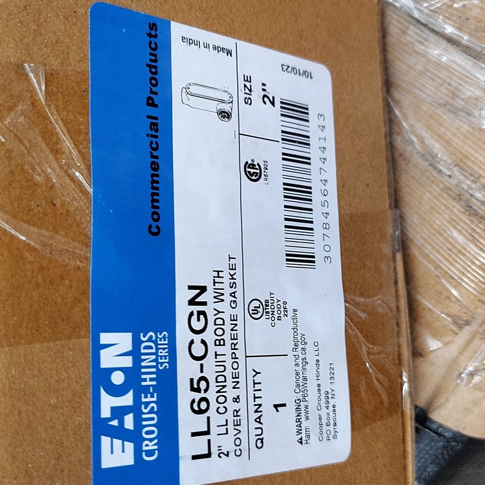 LL65-CGN Conduit Body with Cover & Neoprene Gasket